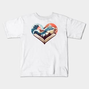 Coffee, Books and Adventure Kids T-Shirt